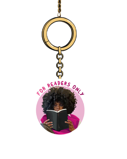 Acrylic For Readers Only Keychain